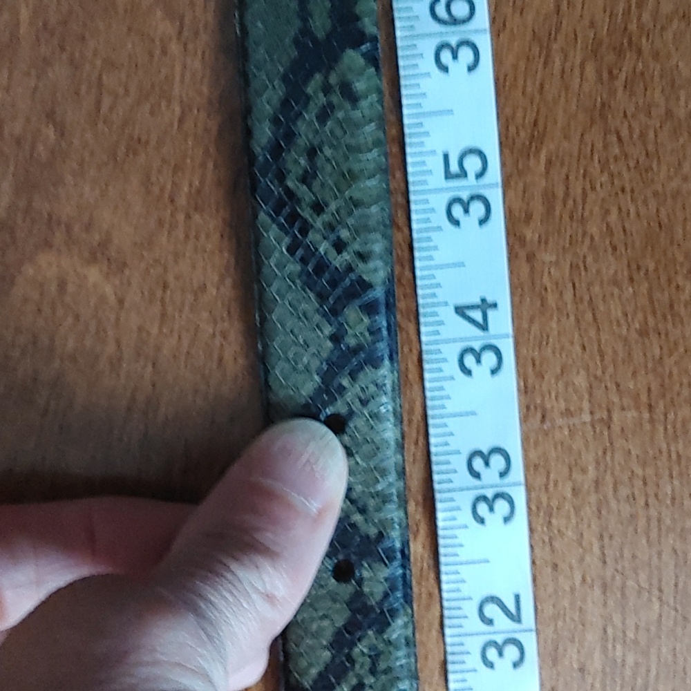 Vintage Perry Ellis Snakeskin Belt M - Picture 7 of 10
